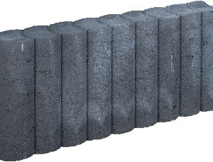 Rondo Palissadeband 8x25x50cm Zwart