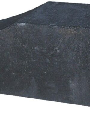 Palissade block wave 60x15x15cm Zwart