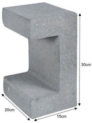 U-Element 15x20x30cm Grijs