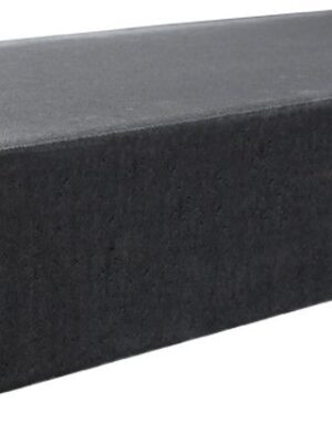 Traptrede massief 18x40x100cm Zwart