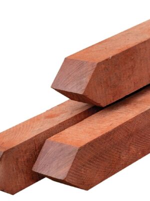 Gardenlux Hardhouten paal geschaafd 6,5x6,5x275cm Azobe