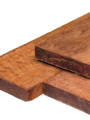 Gardenlux Hardhouten azobe beschoeiingsplank fijnbezaagd 2x20x300cm