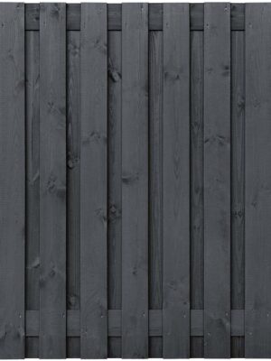 Gardenlux Grenen scherm 19 planks-15mm zwart gespoten 180x180cm Tucson