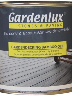 Gardendecking Bamboo Vlonderplank Olie 2500 ml Light Brown