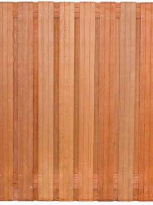 Gardenlux Hardhouten scherm 20 planks RVS geschroefd 180x180cm Sander