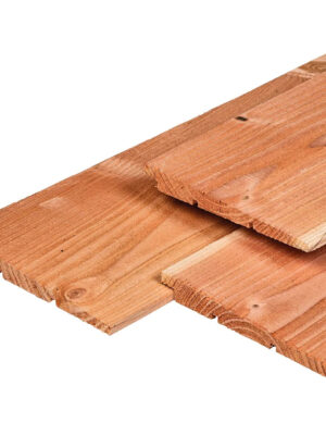 Gardenlux Douglas Zweeds rabat 1 zijde geschaafd, 1 zijde fijnbezaagd 1,1-2,7x19,5x500cm, onbehandeld