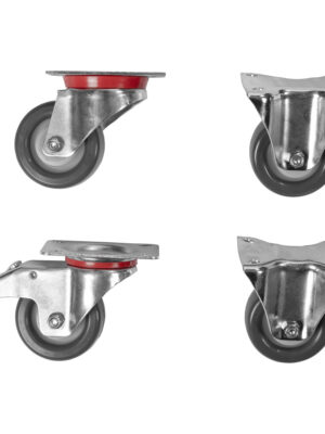 Zwenkwielen set TBV GL Bloembakken (Incl bevestigingsmateriaal)