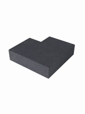 Schellevis Oud Hollandse traptrede massief hoek buiten 60-60x40x20cm Antraciet