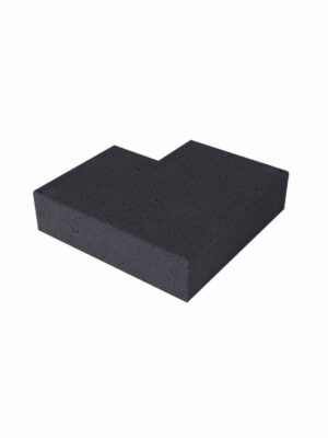 Schellevis Oud Hollandse traptrede massief hoek buiten 60-60x40x20cm Carbon