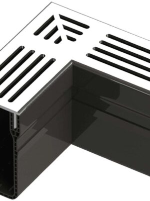 Garden Drain hoekstuk Aluminium