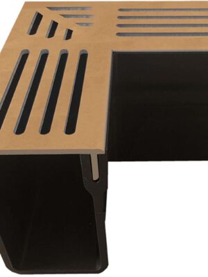 Garden Drain hoekstuk Cortenstaal