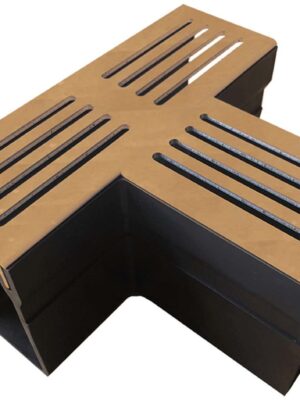 Garden Drain T-stuk Cortenstaal