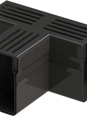 Garden Drain T-stuk Zwart