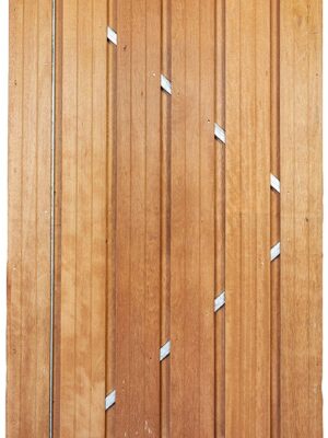 Gardenlux Hardhouten deur met verstelbaar stalen frame 195x100cm