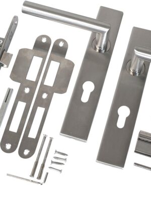 Poortbeslag RVS Luxe t.b.v. poortdeuren