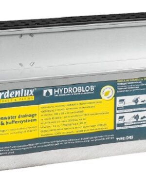 Hydroblob Slimline set grafiet incl. D45 unit SL55 GZ 120x20x30cm