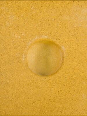 Knikkertegel 30x30x6cm Geel