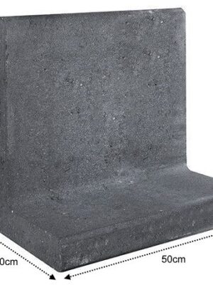 L-Element 50x30x50cm Zwart