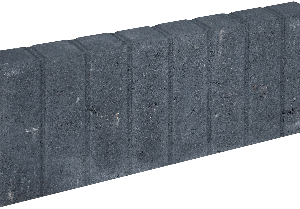 Mini Blokjesband 6x20x50cm Zwart