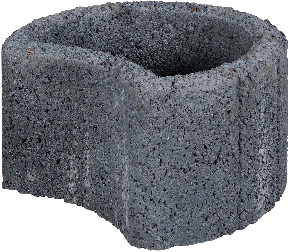 Moonflor Ø35x20cm Zwart