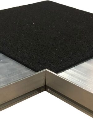 Randoplossing binnenhoek incl. rubberpad t.b.v. verstelbare tegeldrager (27 t-m 470mm)