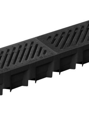 Top Drain met zwart gietijzer rooster 100x13x8,5cm